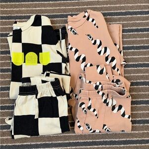 nununu Kids Pajama Set - Black, White, Yellow, Pink